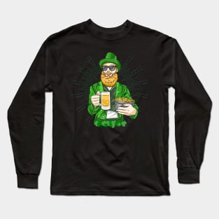 saint patrick's day sunglasses man Long Sleeve T-Shirt